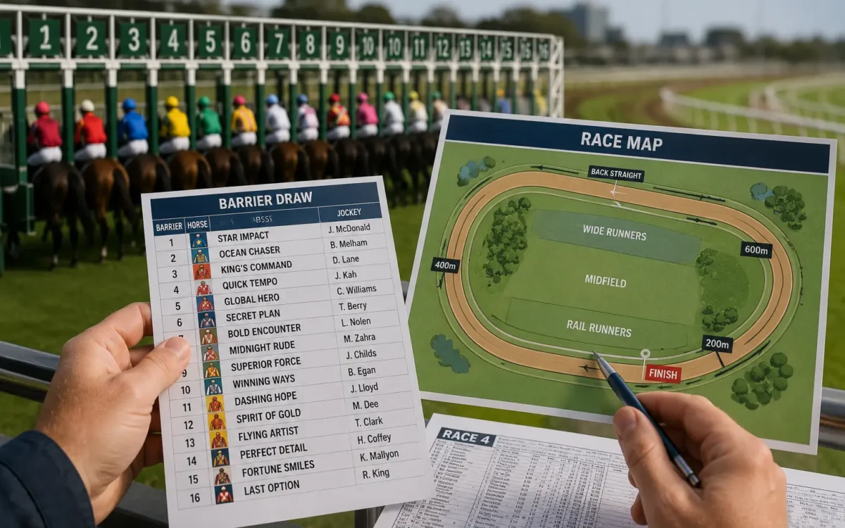 Read Barrier Draws and Race Maps in Horse Racing