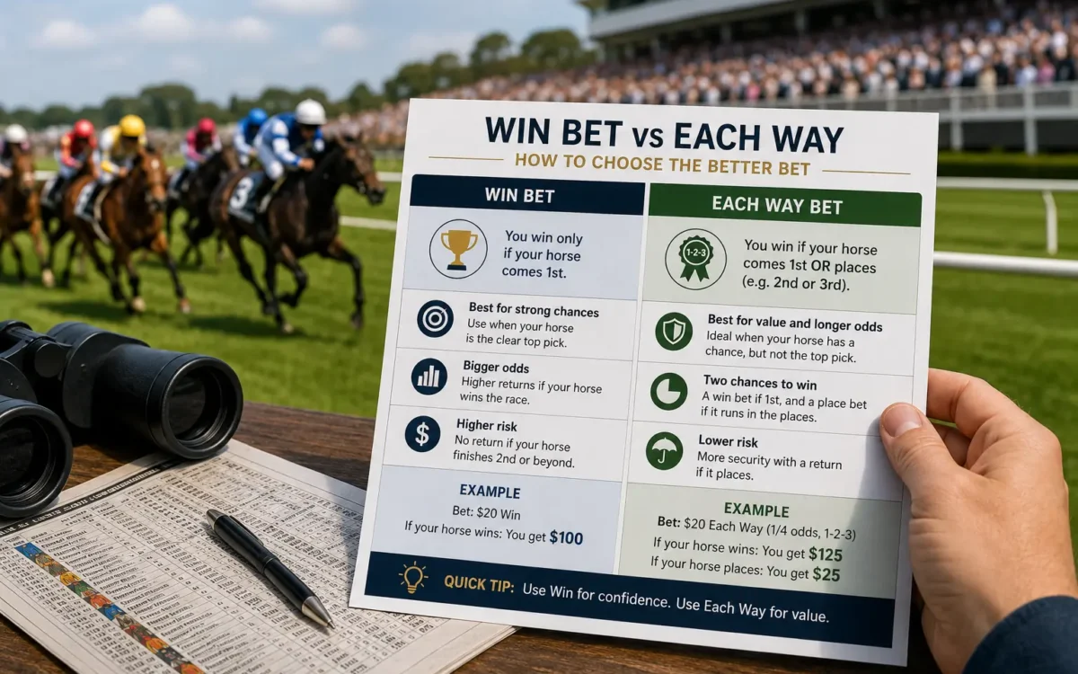 Win Bet vs Each Way: Which Horse Racing Bet Is Bette