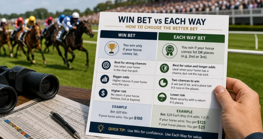 Win Bet vs Each Way: Which Horse Racing Bet Is Bette